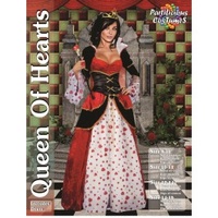 DELUXE QUEEN OF HEARTS ADULT FEMALE COSTUME SIZE 16-18