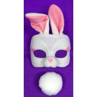 Deluxe Animal Mask & Tail Set Bunny