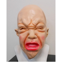 Baby Face Crybaby Bald Head Latex Mask