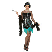 20's Peacock Flapper costume dress