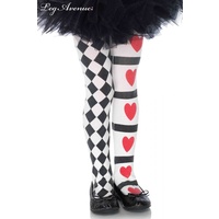 Harlequin and Heart Tights CHILD XLARGE
