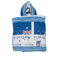 Australia kids poncho towel