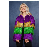 Deluxe Multicolour purple tinsel jacket