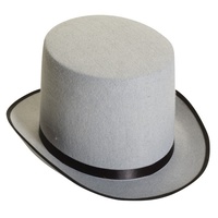 Grey Stove Pipe Hat