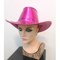 Hot Pink Fluro Cowgirl Cowboy Western Hat