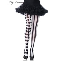 Harlequin Black/White Pantyhose