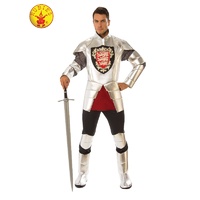 SILVER KNIGHT COSTUME, ADULT LARGE
