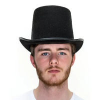 Lincoln Style Top Hat Black