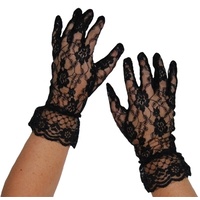 Short Lace Gloves Party Accessory