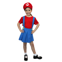 Super Plumber Girl Childrens Costume