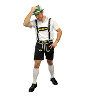 Bavarian Oktoberfest Beer Man Black - Adult Costume