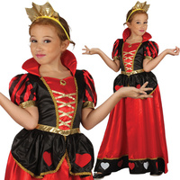 Queen Of Hearts Costume - Child Small/Medium