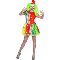 Clown Adult Female Costume-Medium/Large
