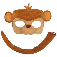 Deluxe Animal Mask & Tail Set Monkey