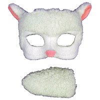 Deluxe Animal Mask & Tail Set Sheep