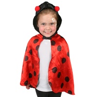 Ladybug Red & Black Cape Child Size