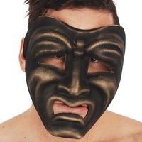 Tragedy Gold Face Mask