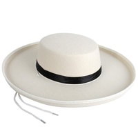 Boater Hat Feltex Cream