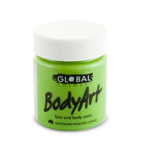 GLOBAL BODYART Face and Body Paint 45ml Tub LIME GREEN