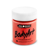 GLOBAL BODYART Face and Body Paint 45ml Tub BRILLIANT RED