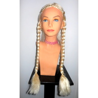Viking Princess Long Blonde Plait Wig