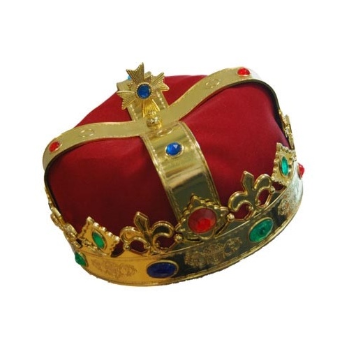 Royal Crown Red with Gold Trim Party Hat