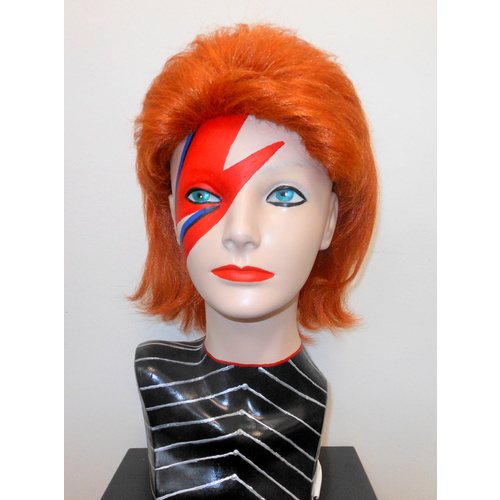 David Bowie Orange Wig