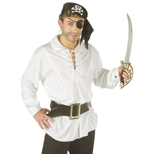 Swashbuckler Pirate White Shirt One Size
