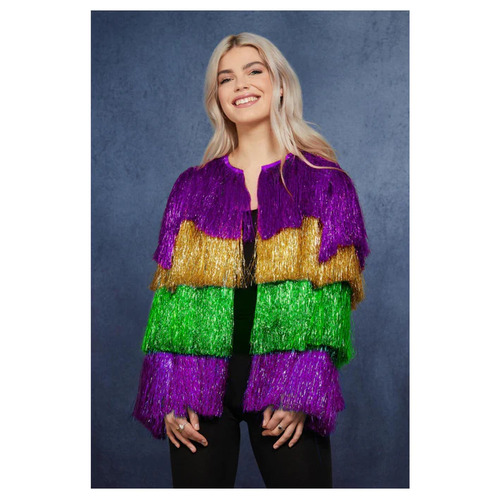 Deluxe Multicolour purple tinsel jacket