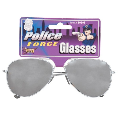 Silver Mirrored Party Glasses