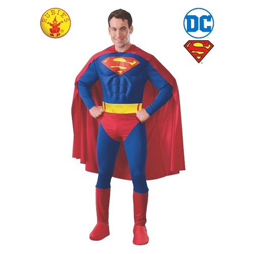 SUPERMAN MUSCLE CHEST COSTUME, ADULT