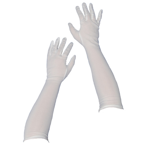Long White Evening Gloves