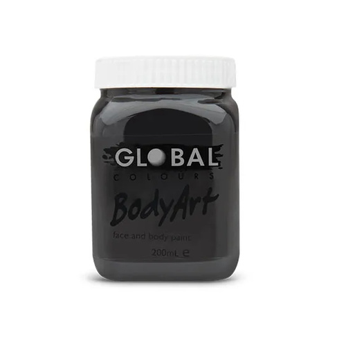 Bodyart Non-Toxic Fae & Body Paint 200ml Black