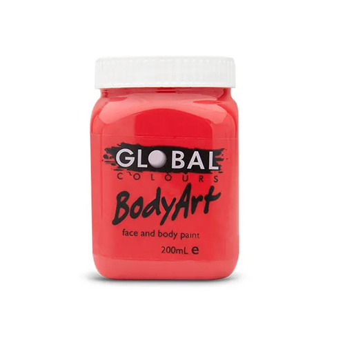 Bodyart Non-Toxic Fae & Body Paint 200ml Red