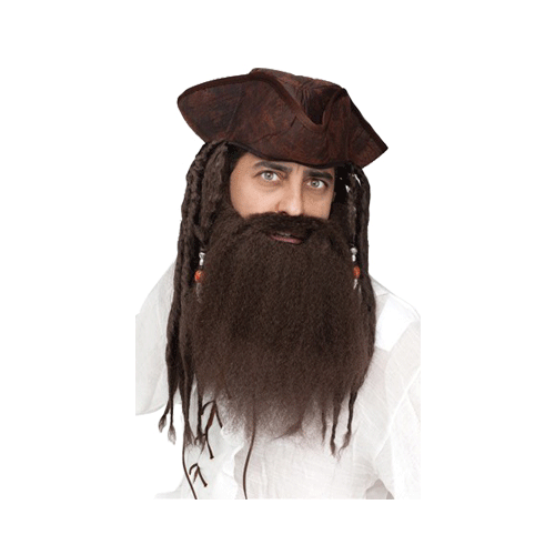 Crimped Pirate Beard Costume Accessory