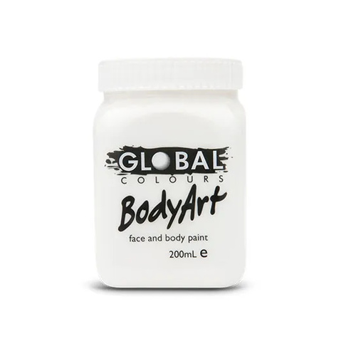 Bodyart Non-Toxic Fae & Body Paint 200ml White