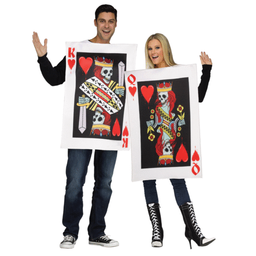 King & Queen of Hearts Couples Party Costume