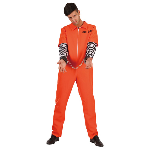 Prisoner Orange Jumpsuit Adult Costume
