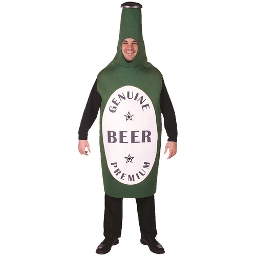 Green Beer Bottle Mascot Costume
