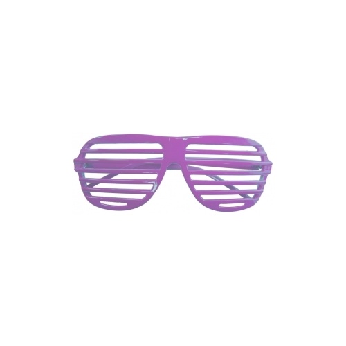 80s Slot Glasses- Neon Purple