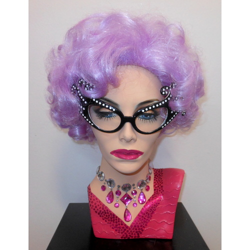 Dame Edna Lavender Wig