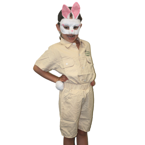 Deluxe Animal Mask & Tail Set - Bunny