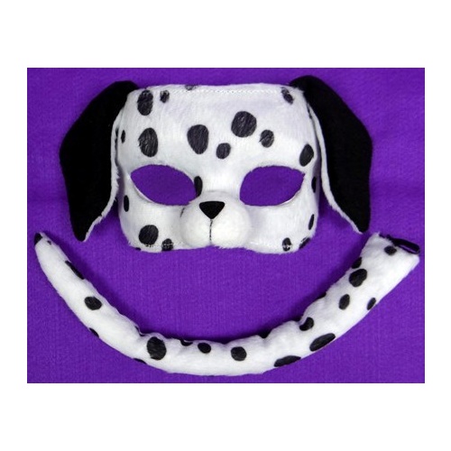 Deluxe Animal Mask & Tail Set Dalmatian