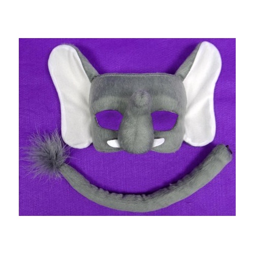 Deluxe Animal Mask & Tail Set Elephant