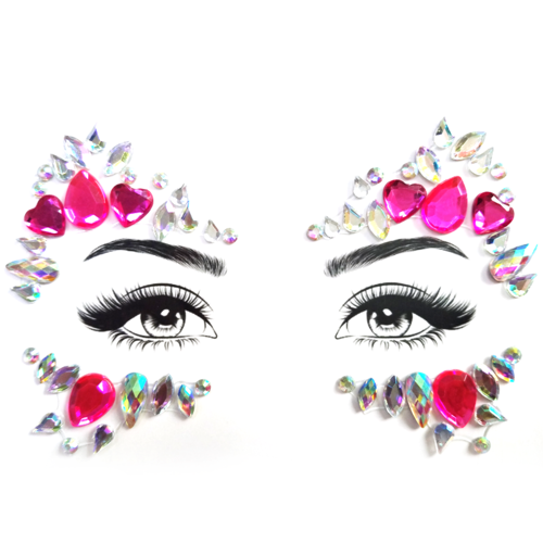 Face Jewels - Queen Of Hearts