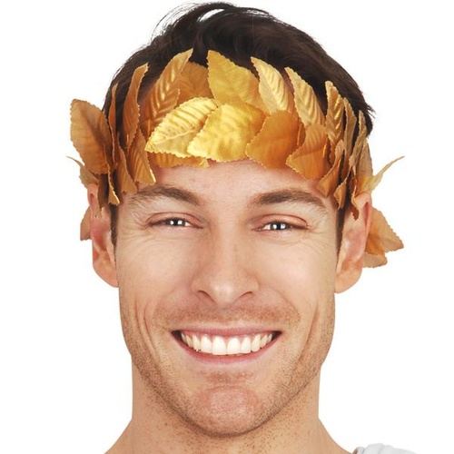 Gold Leaf Caesar Crown Headband