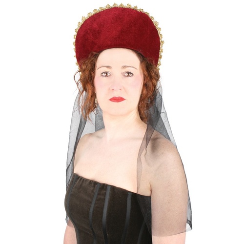 Elizabethan Headpiece with Netting
