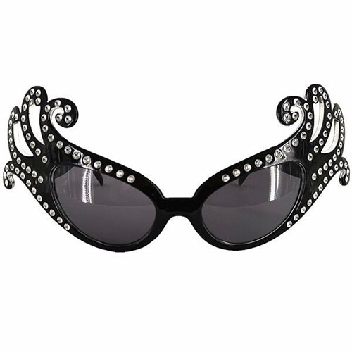 Black Dame Edna Glasses