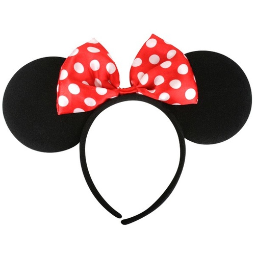 Mrs Mouse Ears with Bow Headband