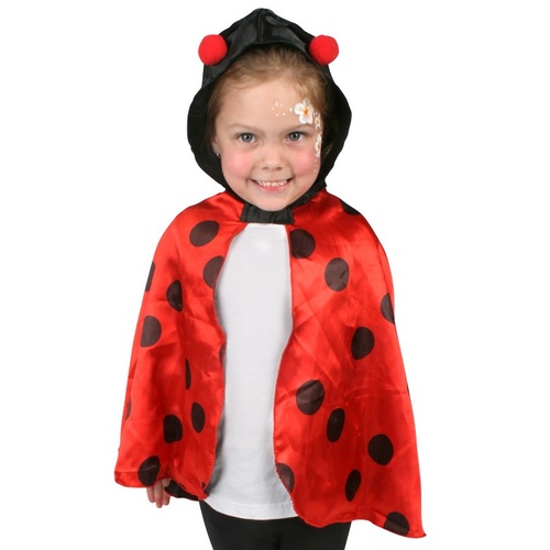 Ladybug Red & Black Cape Child Size